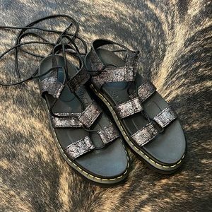 Dr. Martens Soft/Air Wear Nartilla 2 Gladiator Lace Up Platform Sandals